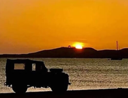 Land Rover Sunset